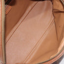 CELINE Macadam Canvas Hand Bag PVC Leather Brown Gold Auth ki5783-10
