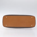 CELINE Macadam Canvas Hand Bag PVC Leather Brown Gold Auth ki5783-5