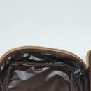 FENDI Zucca Canvas Vanity Pouch Beige Gold Auth ki5784-18