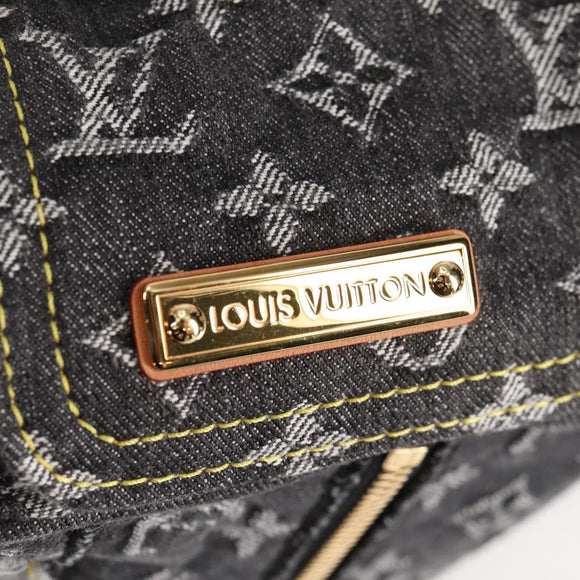 LOUIS VUITTON Monogram Denim Patchwork Speedy 30 Bag Gray M95381 LV Auth ki5785M