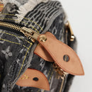 LOUIS VUITTON Monogram Denim Patchwork Speedy 30 Bag Gray M95381 LV Auth ki5785M-19