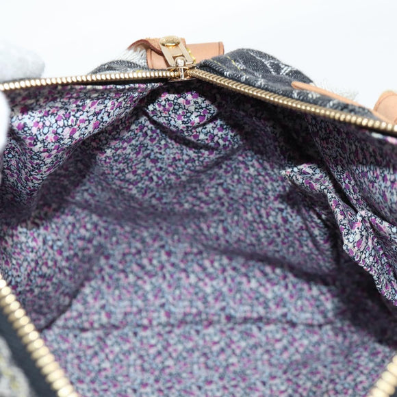 LOUIS VUITTON Monogram Denim Patchwork Speedy 30 Bag Gray M95381 LV Auth ki5785SM