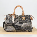 LOUIS VUITTON Monogram Denim Patchwork Speedy 30 Bag Gray M95381 LV Auth ki5785M-27