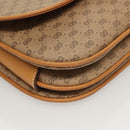 GUCCI Micro GG Supreme Shoulder Bag PVC Beige Gold Auth ki5787-10