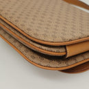 GUCCI Micro GG Supreme Shoulder Bag PVC Beige Gold Auth ki5787-13