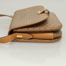 GUCCI Micro GG Supreme Shoulder Bag PVC Beige Gold Auth ki5787-5