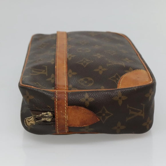 LOUIS VUITTON Monogram Compiegne 28 Clutch Bag M51845 LV Auth ki5790