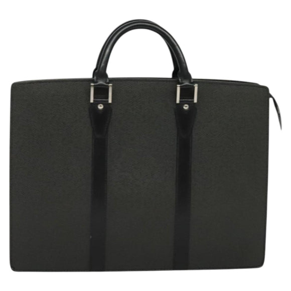 LOUIS VUITTON Taiga Porte Documents Rozan Bag Ardoise M30052 LV Auth ki5801