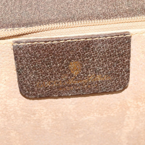 GUCCI GG Supreme Shoulder Bag PVC Beige Gold 904 02 050 Auth ki5803