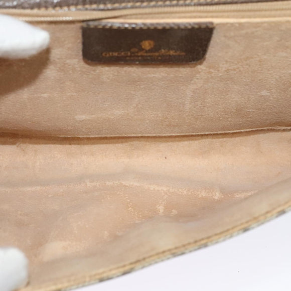 GUCCI GG Supreme Shoulder Bag PVC Beige Gold 904 02 050 Auth ki5803