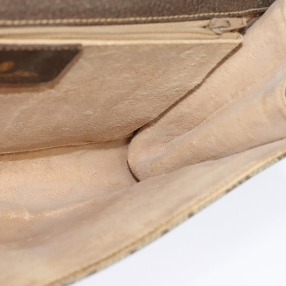 GUCCI GG Supreme Shoulder Bag PVC Beige Gold 904 02 050 Auth ki5803