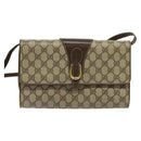 GUCCI GG Supreme Shoulder Bag PVC Beige Gold 904 02 050 Auth ki5803-2