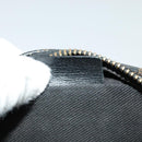 CELINE Macadam Canvas Shoulder Bag PVC Leather Black Gold Auth ki5807-12