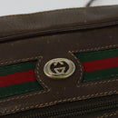 GUCCI GG Supreme Web Sherry Line Shoulder Bag PVC Beige 119 02 088 Auth ki5809-17