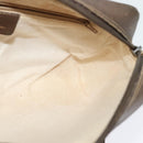 GUCCI GG Supreme Web Sherry Line Shoulder Bag PVC Beige 119 02 088 Auth ki5809-19