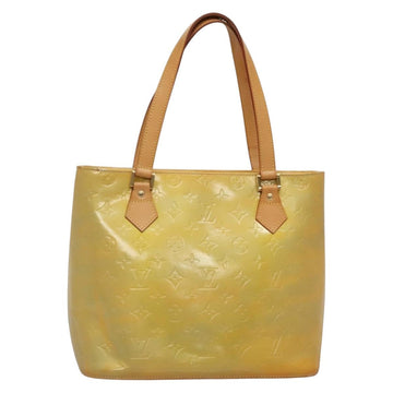 LOUIS VUITTON Monogram Vernis Houston Hand Bag Gris M91053 LV Auth ki5812