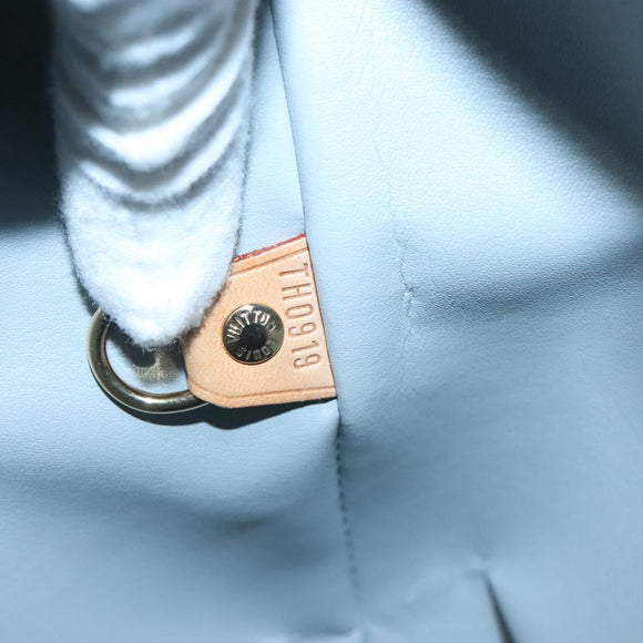 LOUIS VUITTON Monogram Vernis Houston Hand Bag Gris M91053 LV Auth ki5812