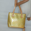 LOUIS VUITTON Monogram Vernis Houston Hand Bag Gris M91053 LV Auth ki5812-24