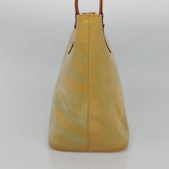 LOUIS VUITTON Monogram Vernis Houston Hand Bag Gris M91053 LV Auth ki5812