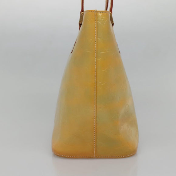 LOUIS VUITTON Monogram Vernis Houston Hand Bag Gris M91053 LV Auth ki5812