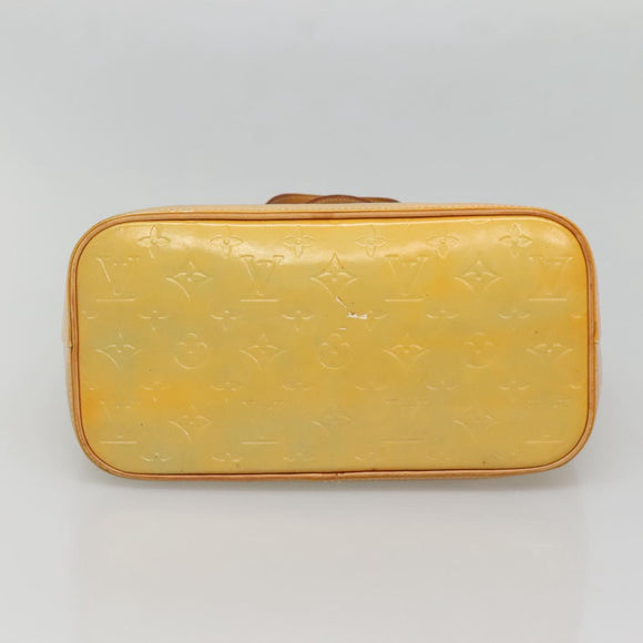 LOUIS VUITTON Monogram Vernis Houston Hand Bag Gris M91053 LV Auth ki5812