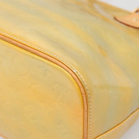 LOUIS VUITTON Monogram Vernis Houston Hand Bag Gris M91053 LV Auth ki5812