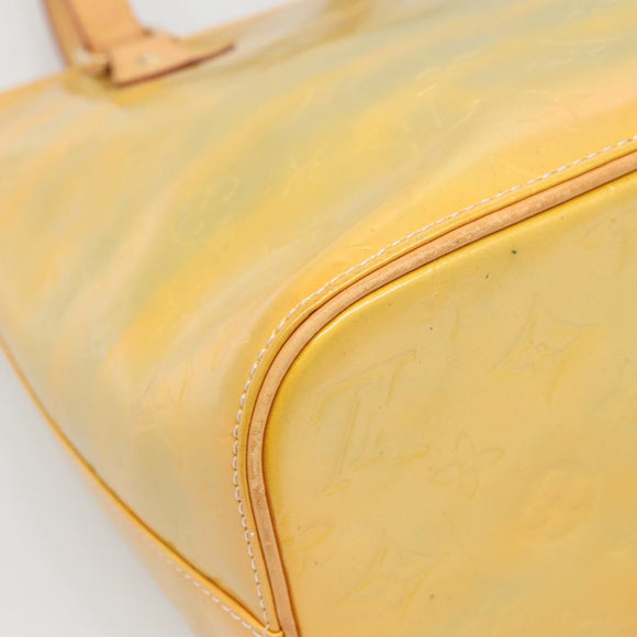 LOUIS VUITTON Monogram Vernis Houston Hand Bag Gris M91053 LV Auth ki5812