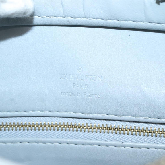 LOUIS VUITTON Monogram Vernis Houston Hand Bag Gris M91053 LV Auth ki5812