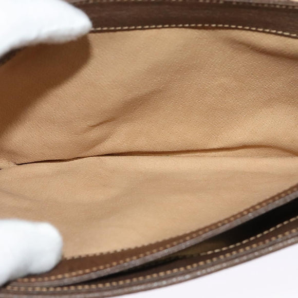 GUCCI GG Supreme Shoulder Bag PVC Beige Gold 004 256 0024 Auth ki5813