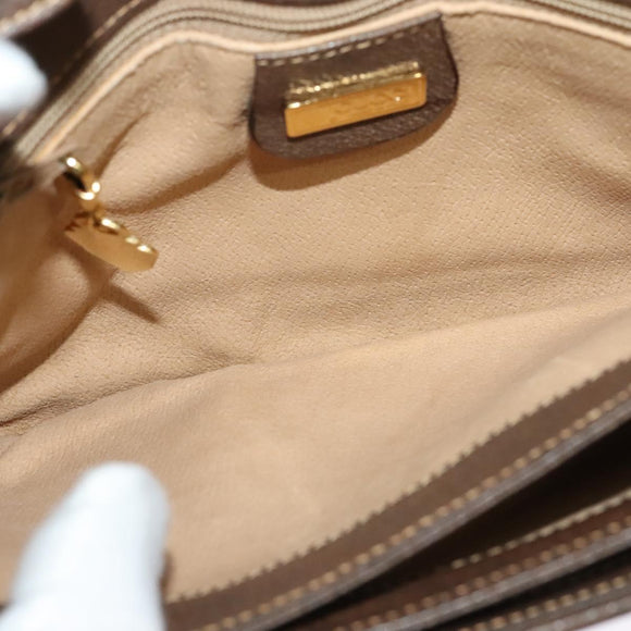 GUCCI GG Supreme Shoulder Bag PVC Beige Gold 004 256 0024 Auth ki5813