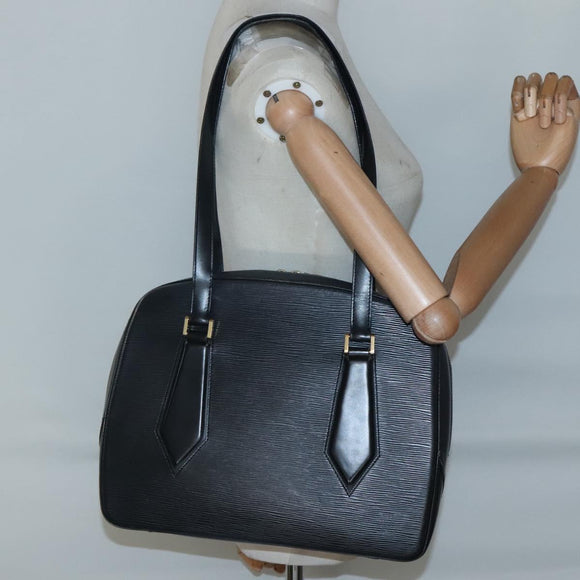 LOUIS VUITTON Epi Voltaire Shoulder Bag Black M52432 LV Auth ki5814