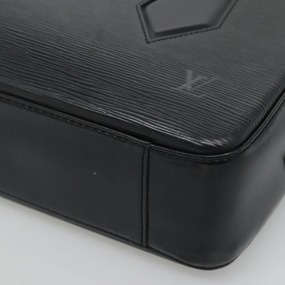 LOUIS VUITTON Epi Voltaire Shoulder Bag Black M52432 LV Auth ki5814