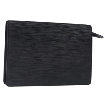 LOUIS VUITTON Epi Pochette Homme Clutch Bag Black Noir M52522 LV Auth ki5816