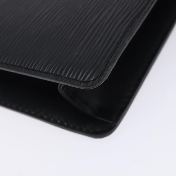 LOUIS VUITTON Epi Pochette Homme Clutch Bag Black Noir M52522 LV Auth ki5816