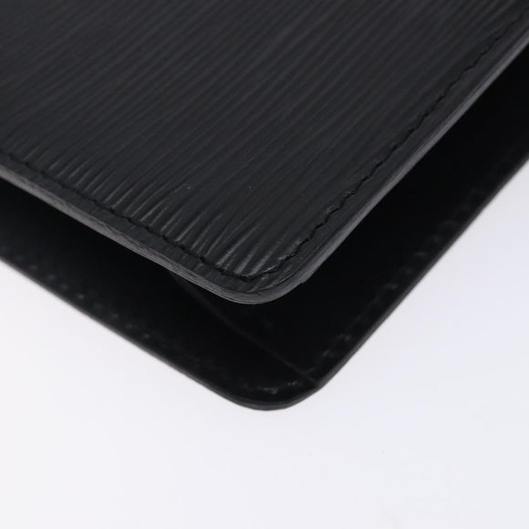 LOUIS VUITTON Epi Pochette Homme Clutch Bag Black Noir M52522 LV Auth ki5816