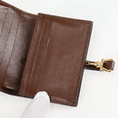 GUCCI GG Supreme Jackie WebbSherry Line Wallet PVC Beige 203495 Auth ki5817V-19