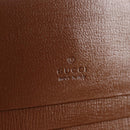 GUCCI GG Supreme Jackie WebbSherry Line Wallet PVC Beige 203495 Auth ki5817A-17