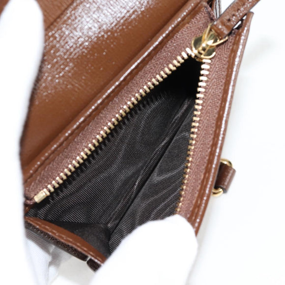 GUCCI GG Supreme Jackie WebbSherry Line Wallet PVC Beige 203495 Auth ki5817A