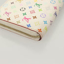 LOUIS VUITTON Monogram Multicolor Zippy Wallet White M60241 LV Auth ki5819-16