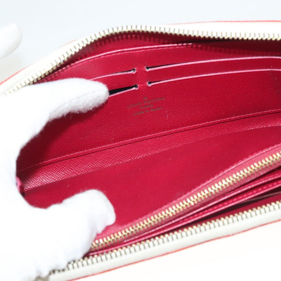 LOUIS VUITTON Monogram Multicolor Zippy Wallet White M60241 LV Auth ki5819