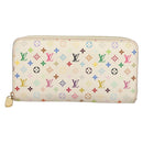LOUIS VUITTON Monogram Multicolor Zippy Wallet White M60241 LV Auth ki5819-13