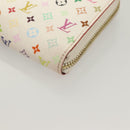 LOUIS VUITTON Monogram Multicolor Zippy Wallet White M60241 LV Auth ki5819-15