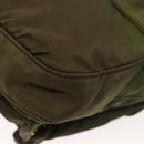 PRADA Waist bag Nylon Khaki Silver Auth ki5828-16