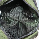 PRADA Waist bag Nylon Khaki Silver Auth ki5828-22