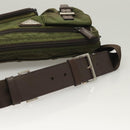 PRADA Waist bag Nylon Khaki Silver Auth ki5828-7