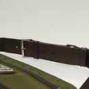 PRADA Waist bag Nylon Khaki Silver Auth ki5828-8