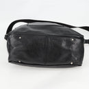 Chloe Tote Bag Leather Black Silver Auth ki5834-5