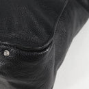 Chloe Tote Bag Leather Black Silver Auth ki5834-16