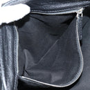 Chloe Tote Bag Leather Black Silver Auth ki5834-25