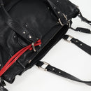 Chloe Tote Bag Leather Black Silver Auth ki5834-6